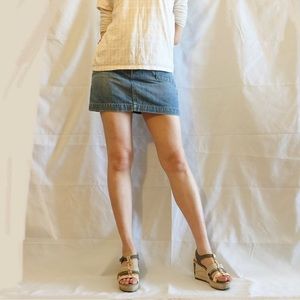 H&M denim mini skirt